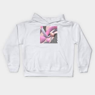 3d pink Kids Hoodie